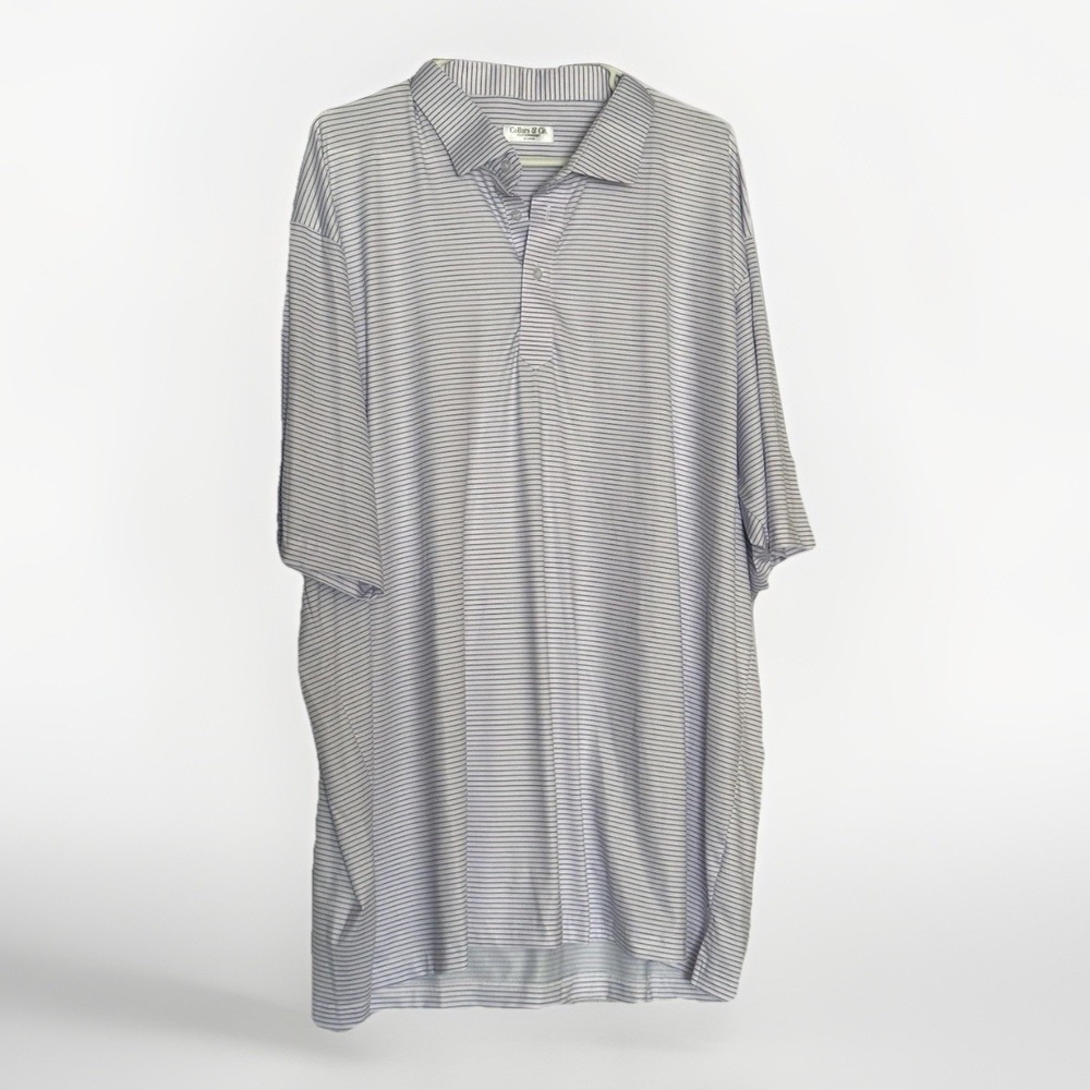 Collars & Co Men 3XL Dress Collar‎ Polo Preppy Pink Purple Golf Featherweight